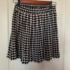 Zara mini pleated heart skirt - xs